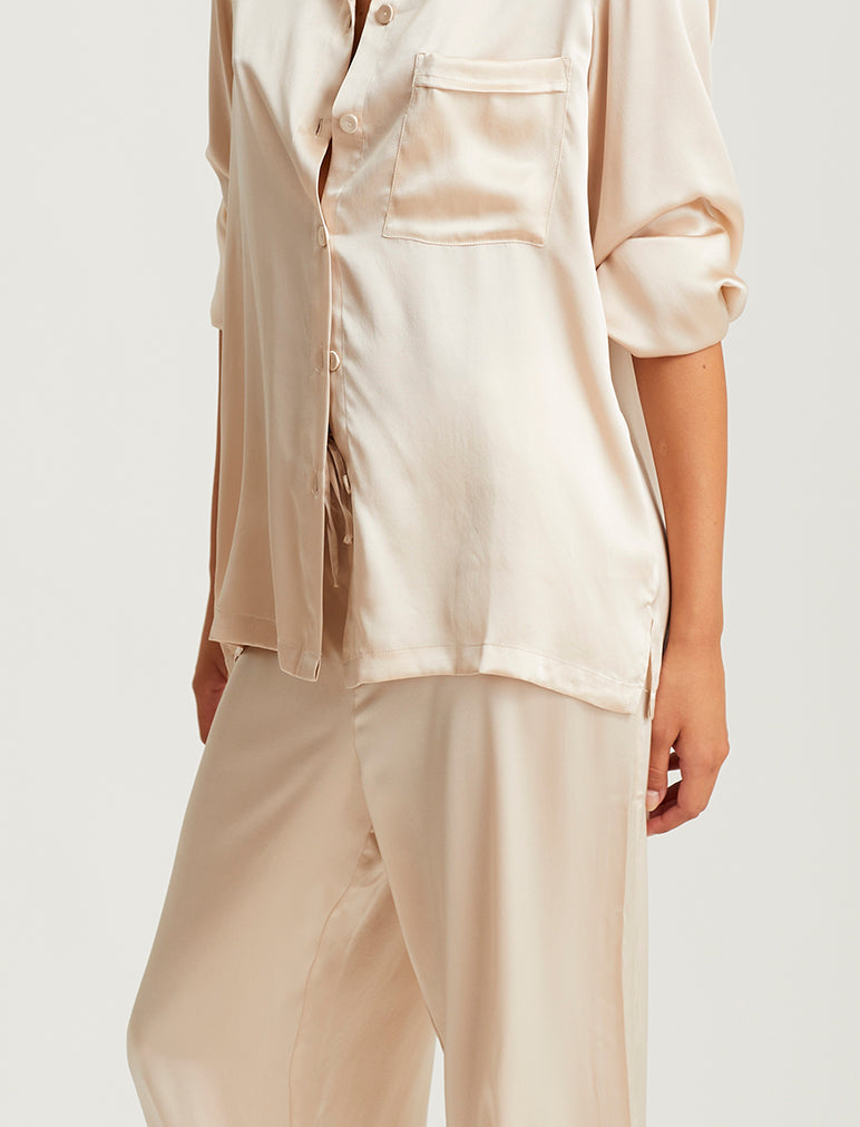 Audrey Pure Silk Full Length PJ