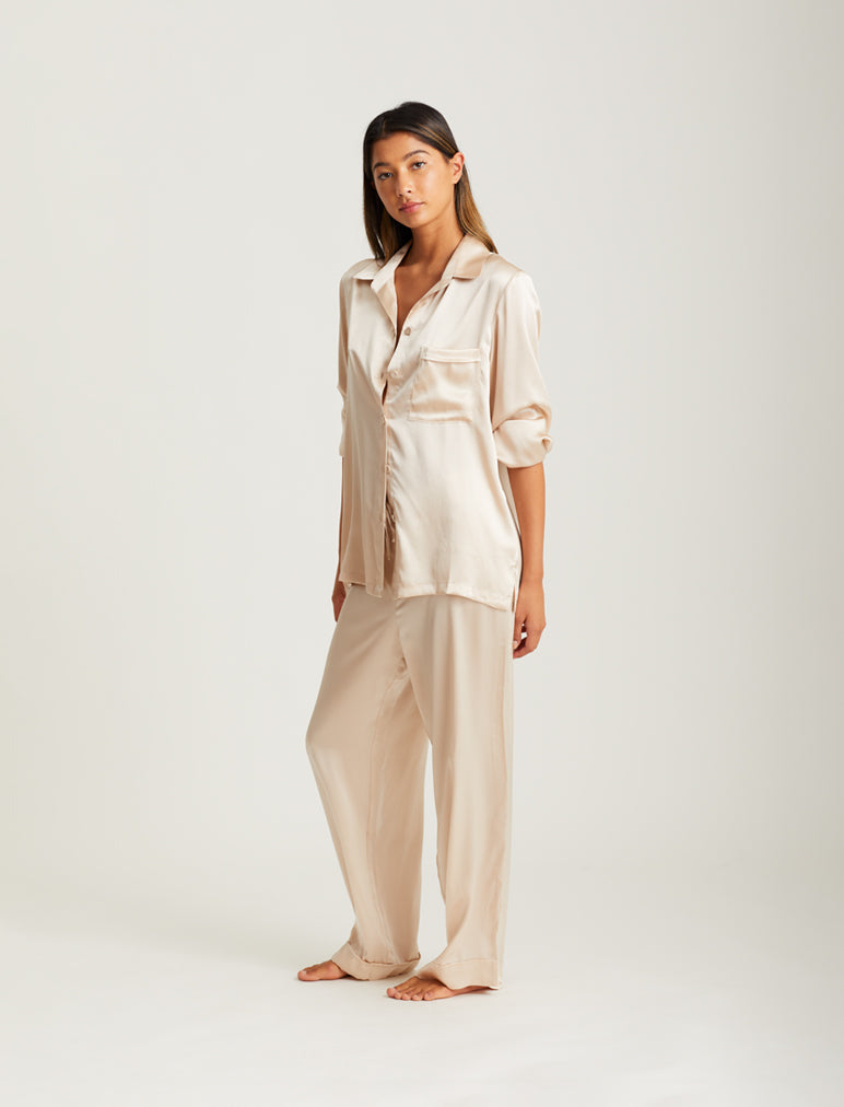 Audrey Pure Silk Full Length PJ
