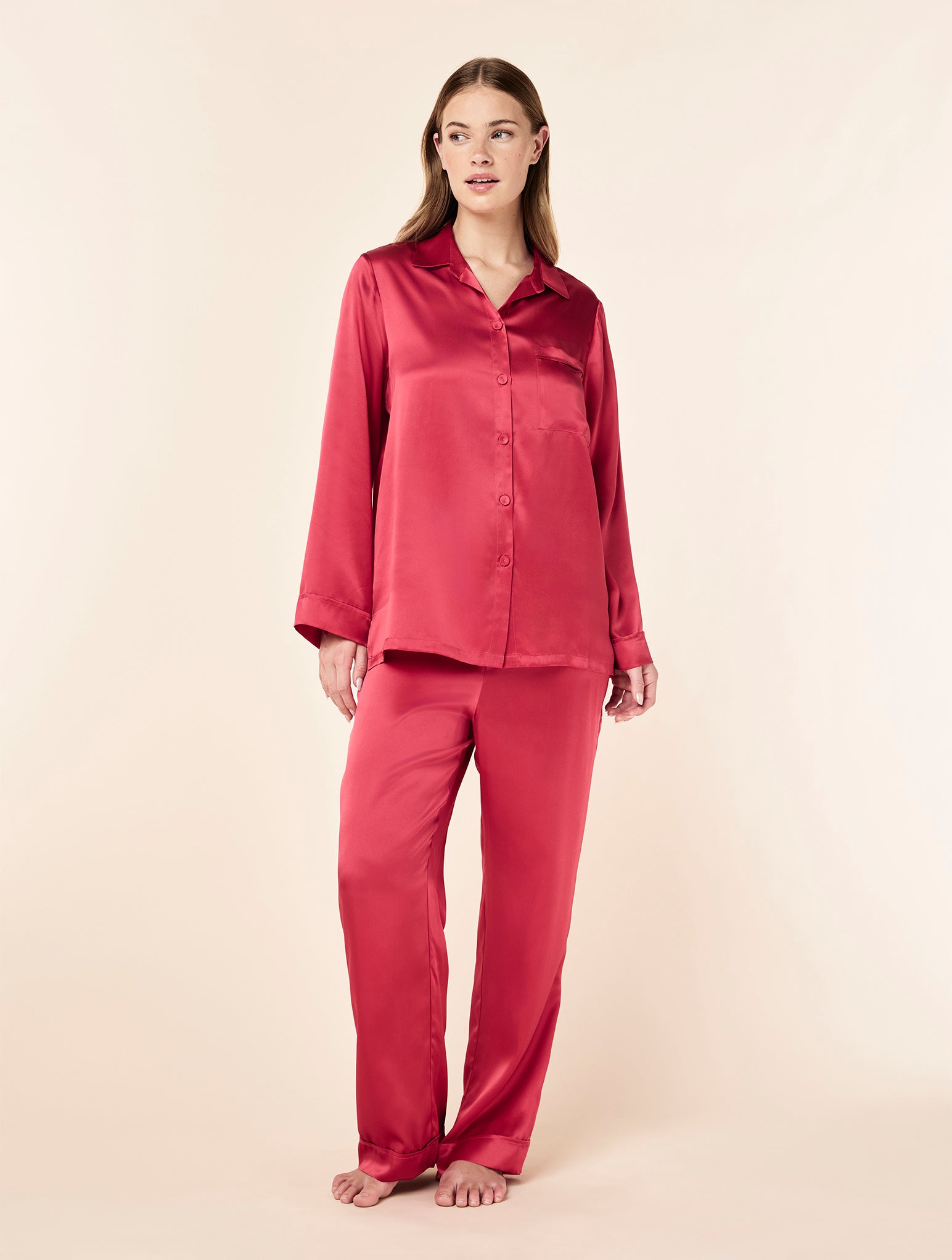Audrey Washable Silk Full Length PJ