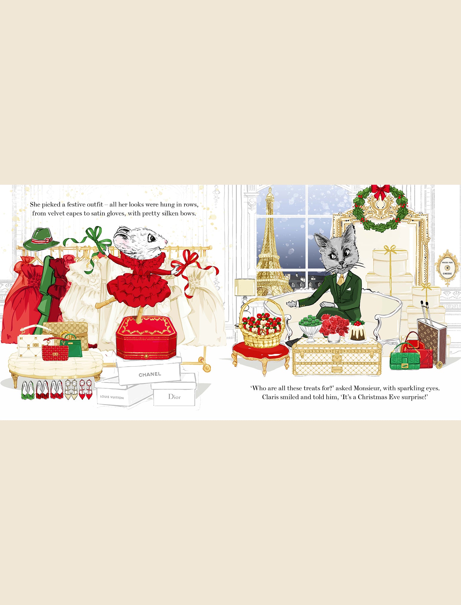 Claris The Mouse Christmas Surprise Book