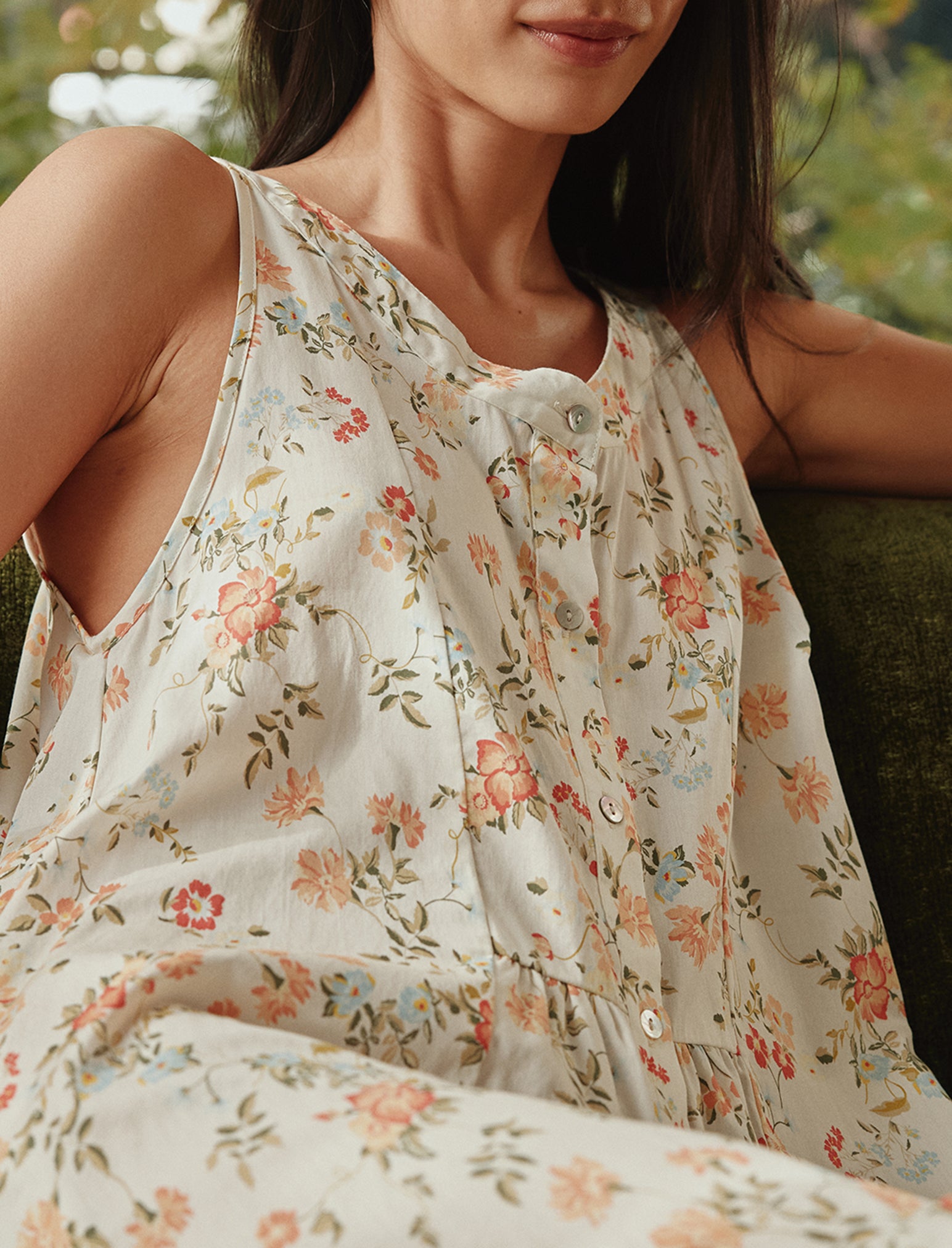 Amber Panel Front Maxi Nightie
