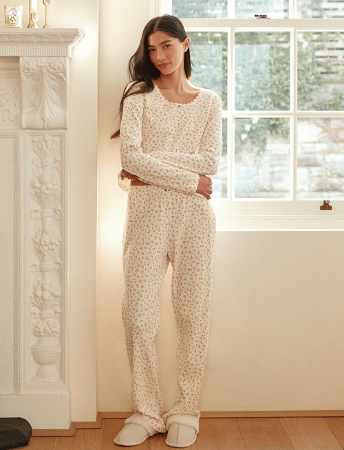 CLAIRE SOFT COTTON WAFFLE PJ SET