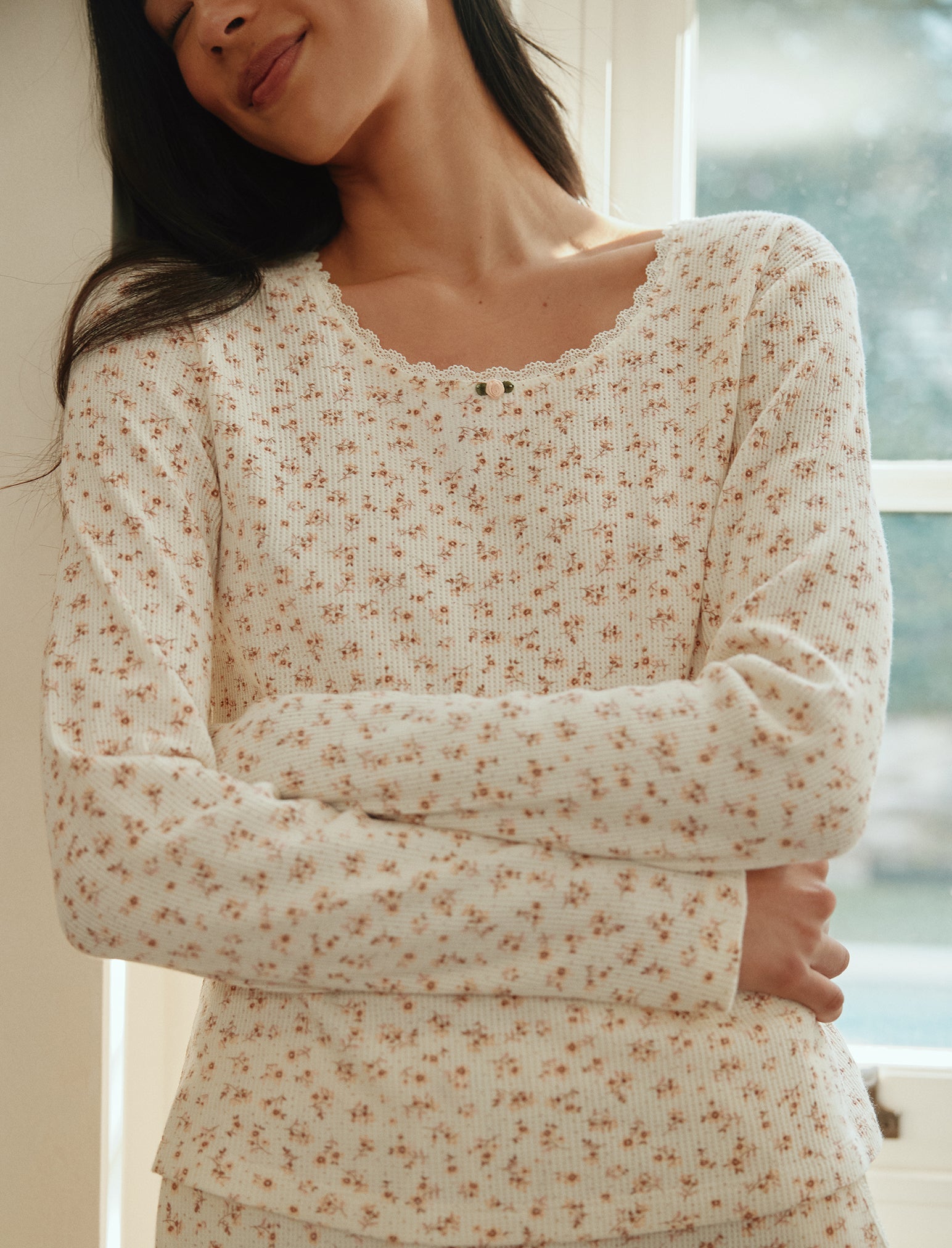 Claire Soft Cotton Waffle PJ Set