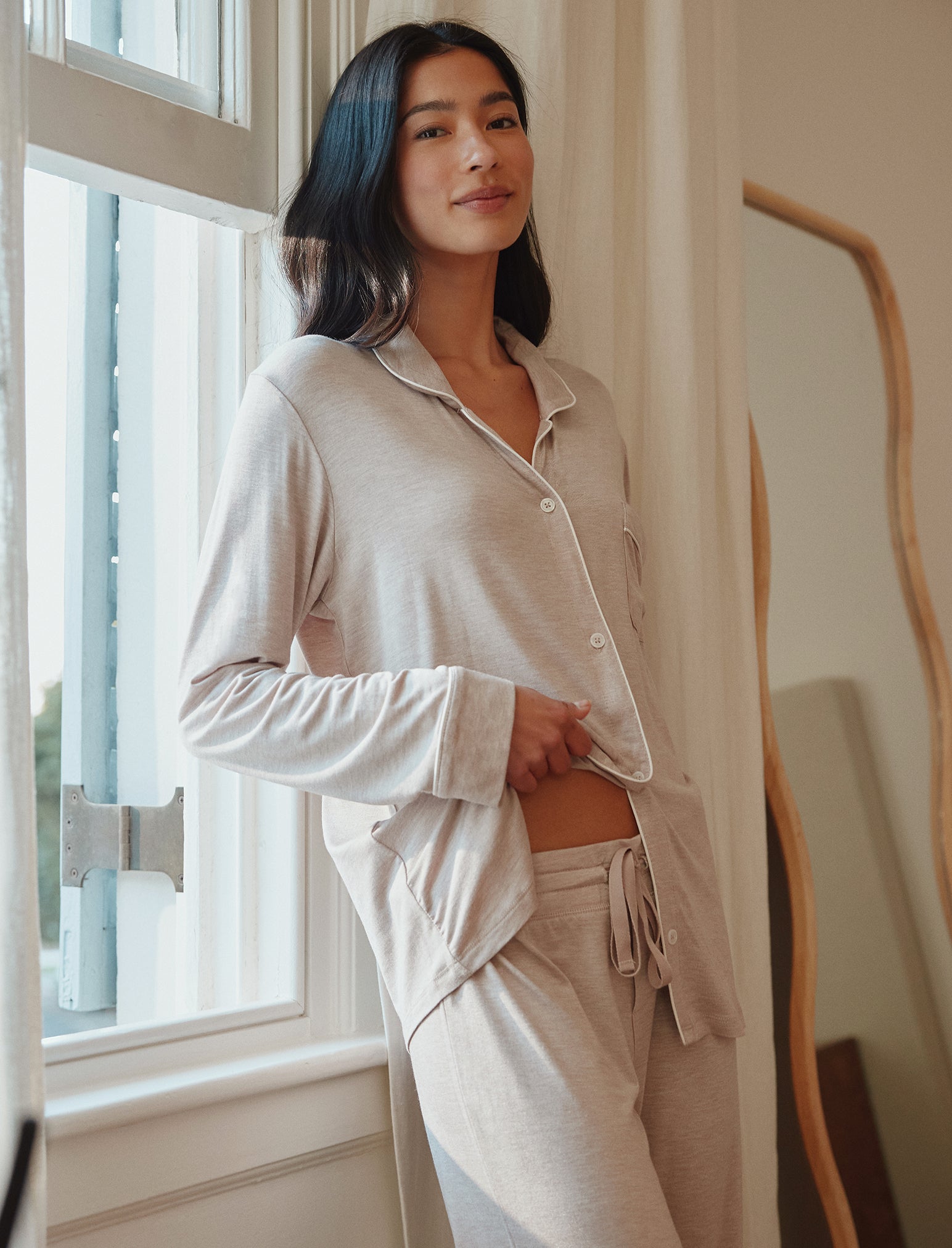 Kate Modal Soft Full Length PJ Set