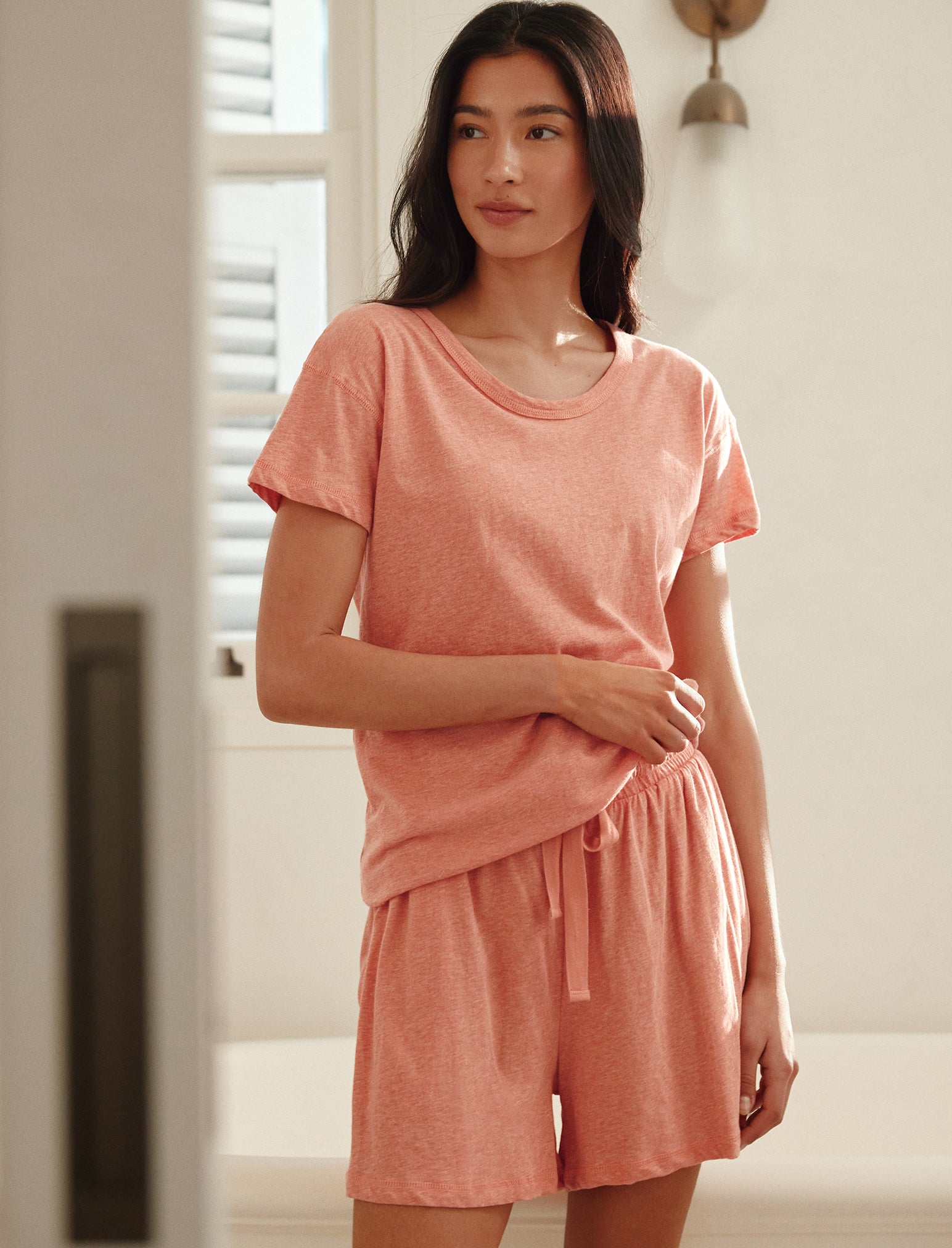 Jada Organic Cotton Knit Boxer PJ Set