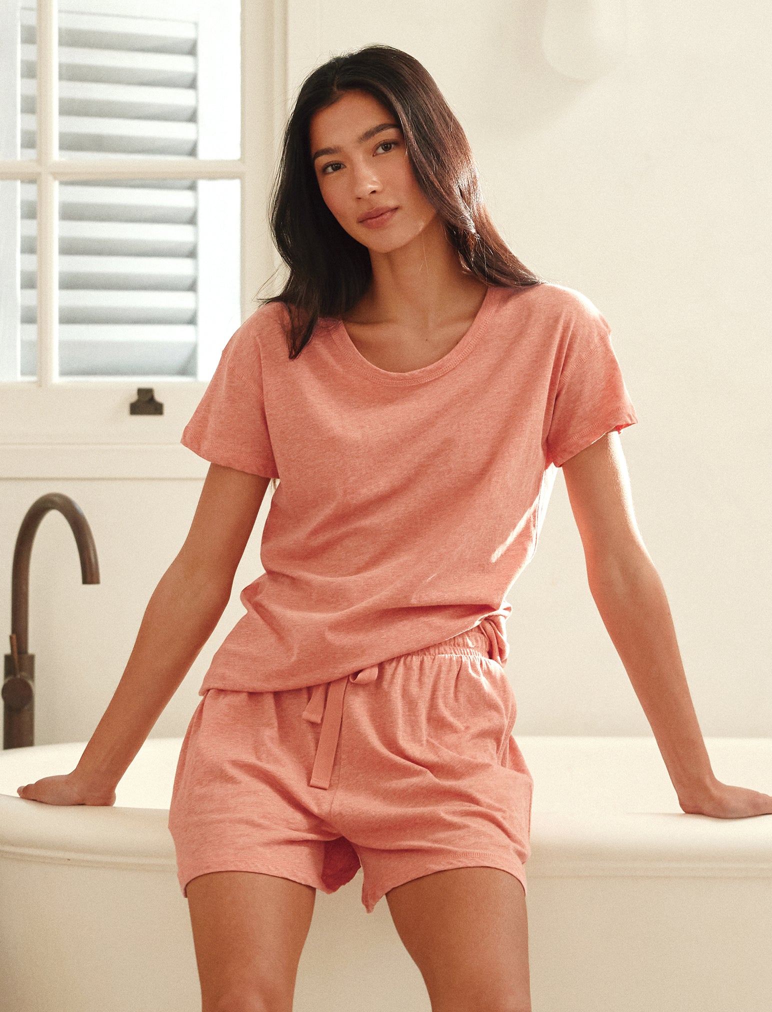 Jada Organic Cotton Knit Boxer PJ Set