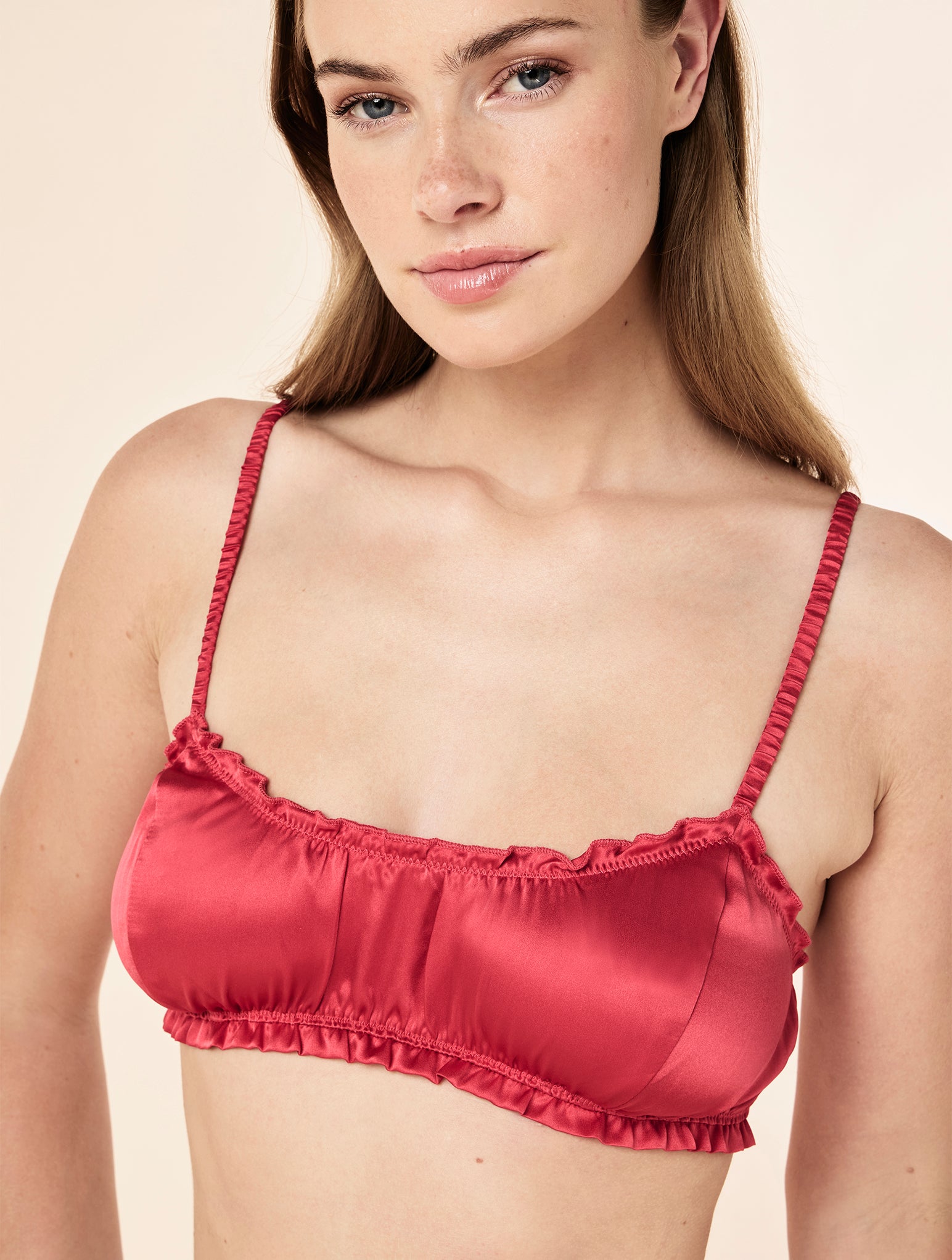 Audrey Mulberry Silk Bralette