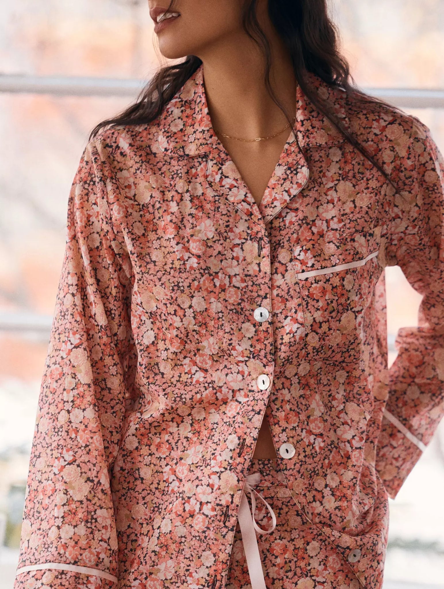 Carly Floral Full Length PJ Set