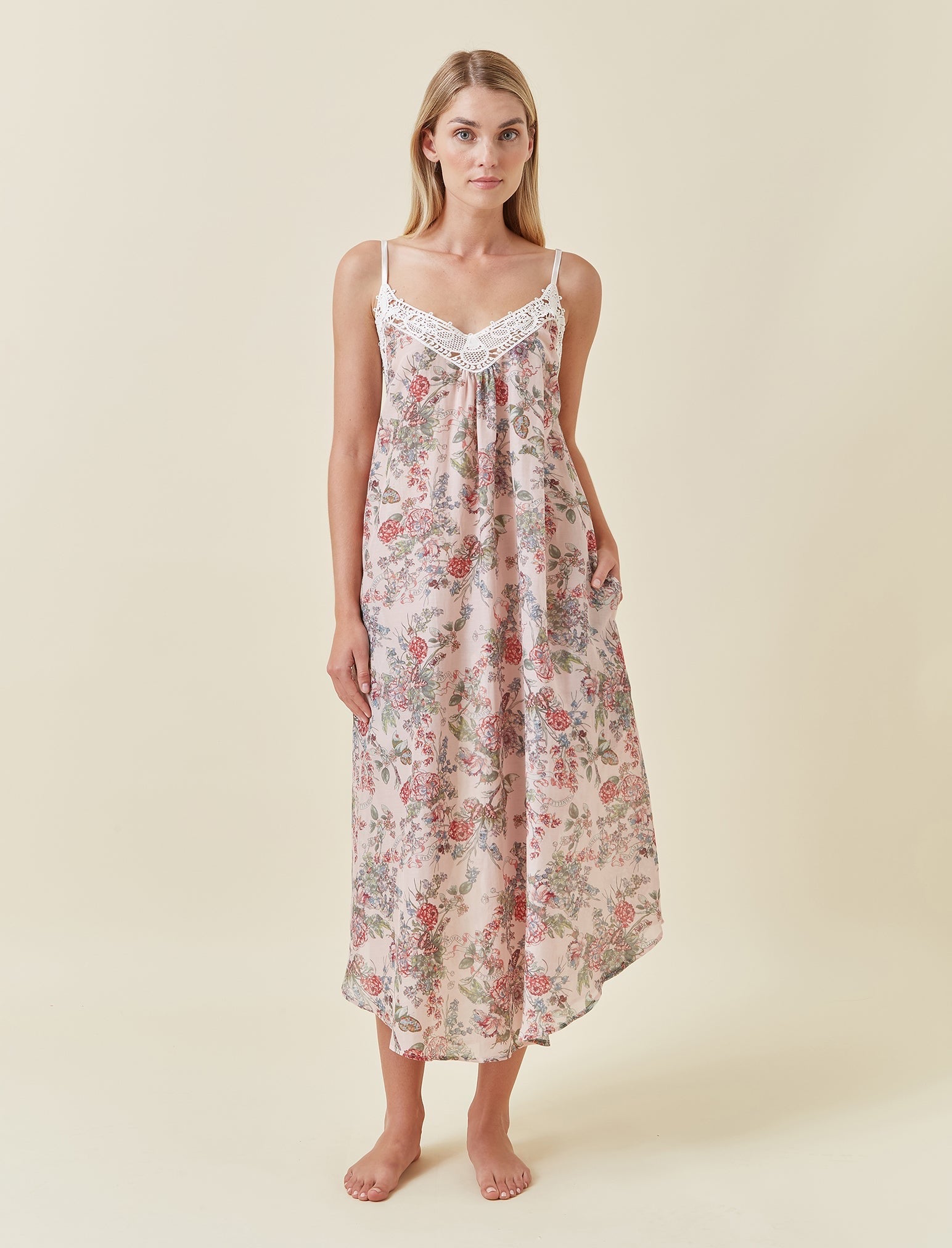 Layla Lace Front Maxi Nightie