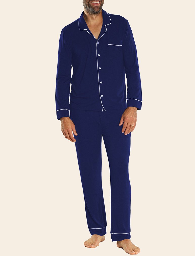 Mens Hudson Navy PJ Set