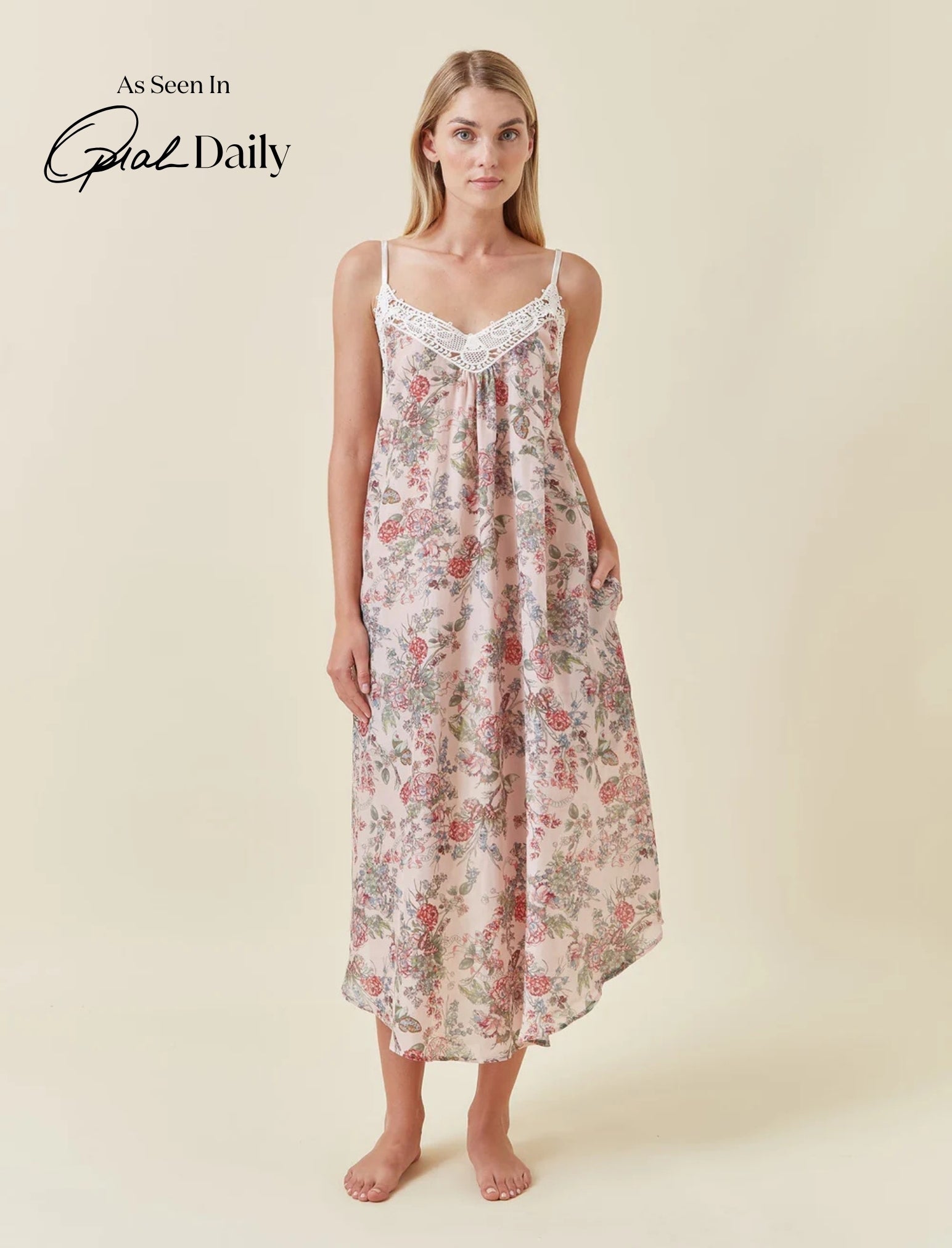 Layla Lace Front Maxi Nightie