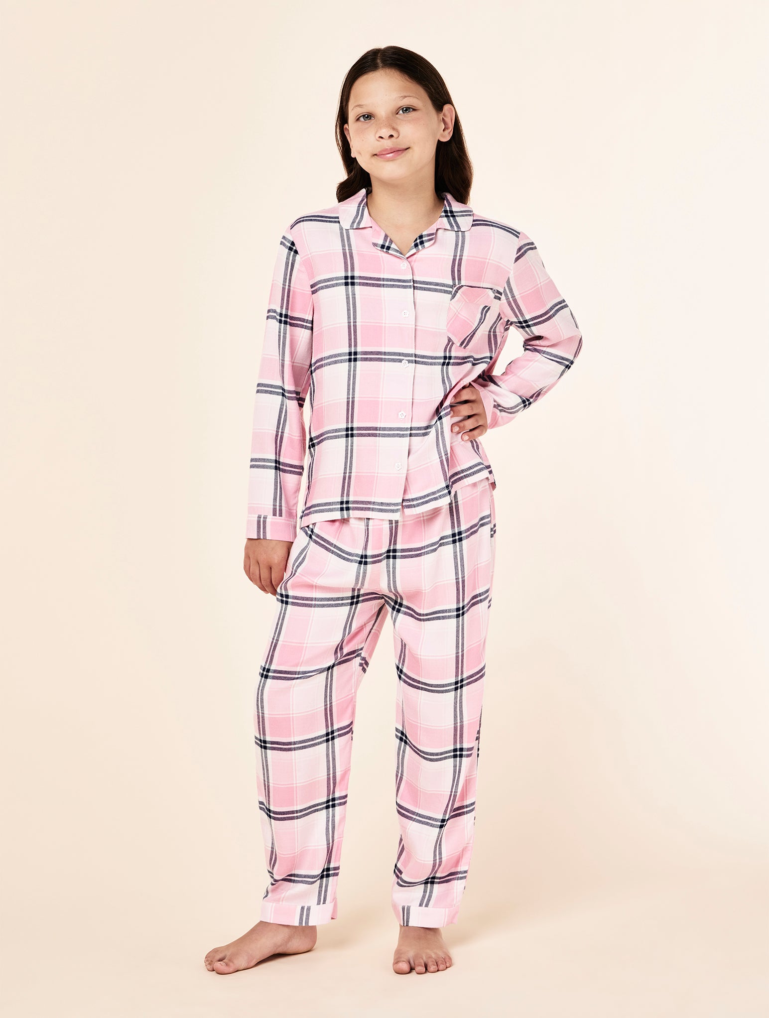 Kids Comfy Plaid PJ Set