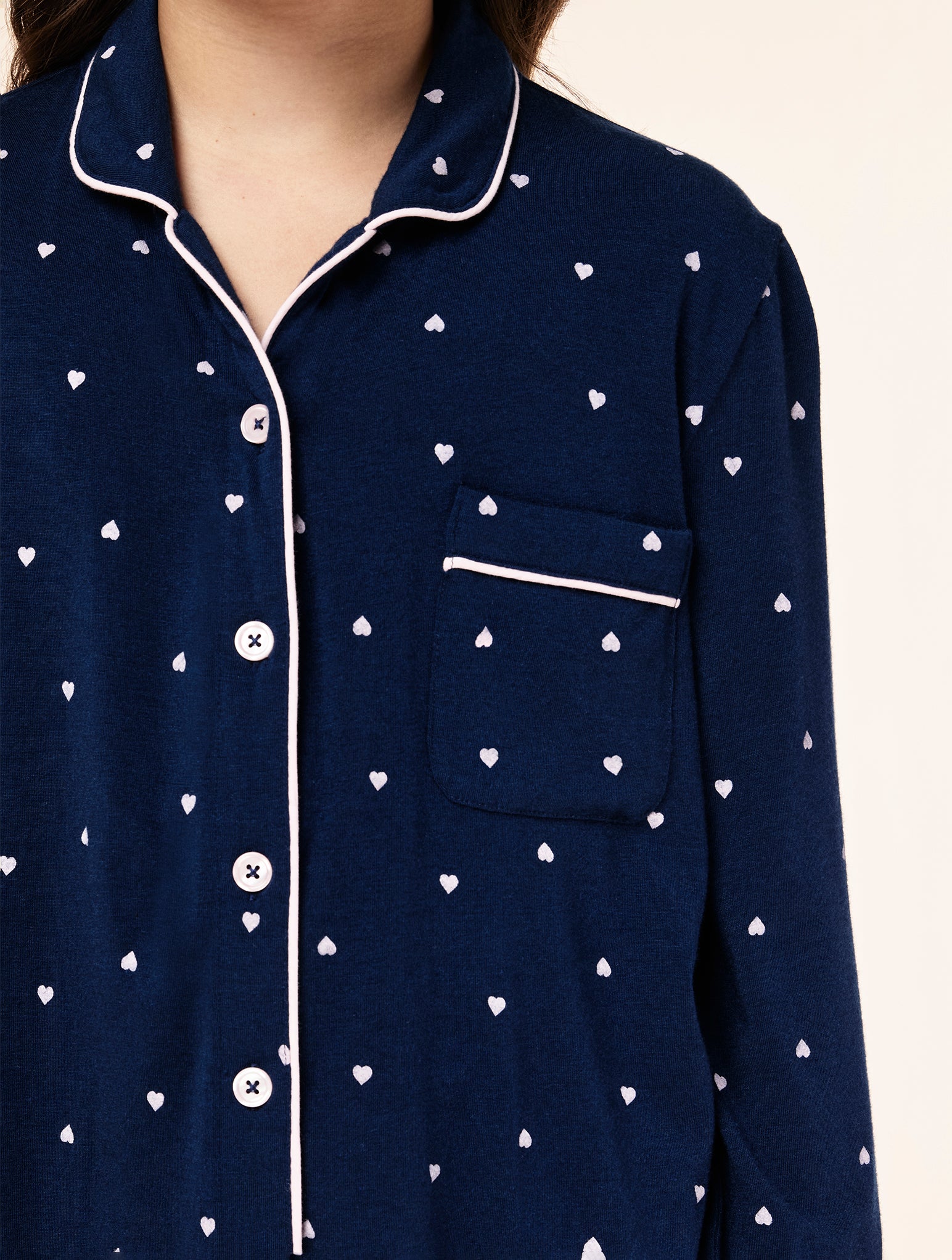 Kids Kate Hearts Full Length PJ Set