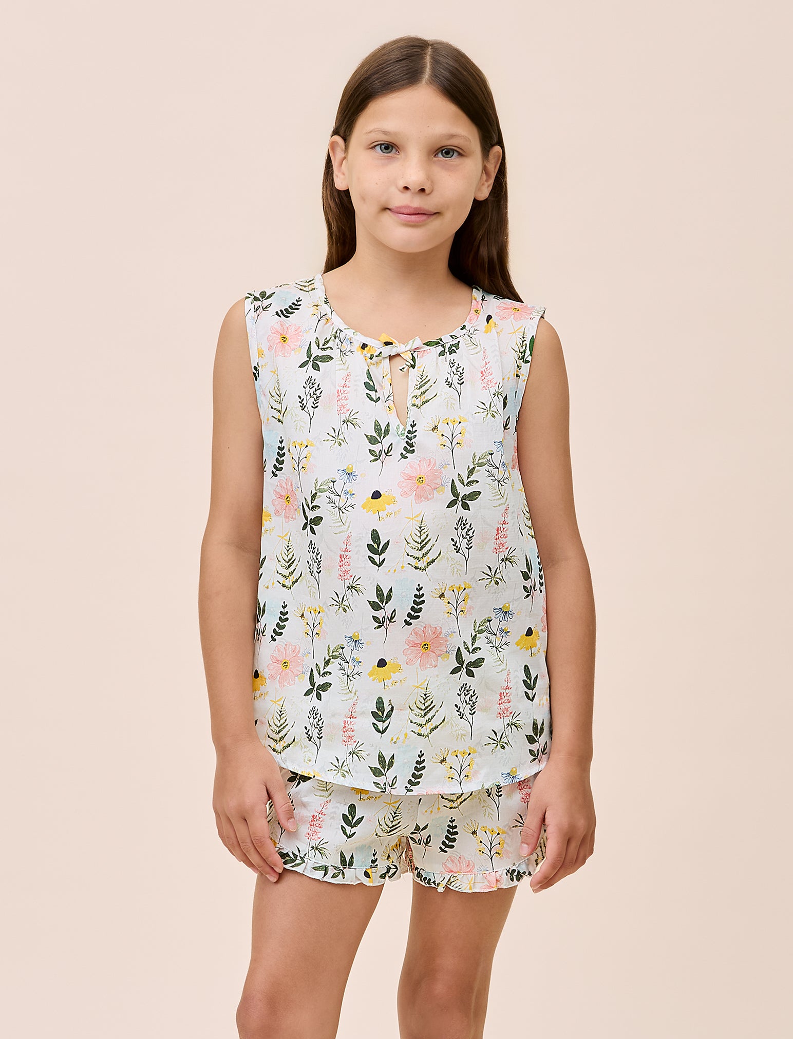 Kids Delphine Frill Cami and Boxer Short Set