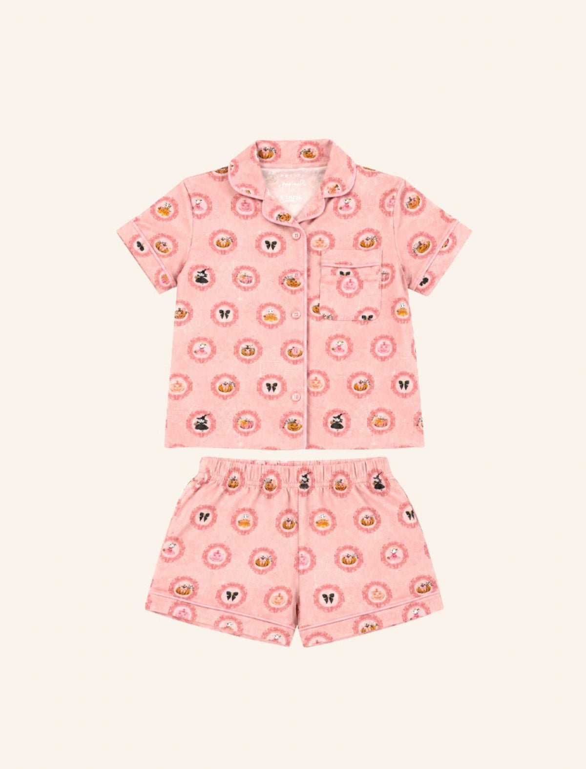 Claris The Mouse Kids Modal Boxer PJ Set