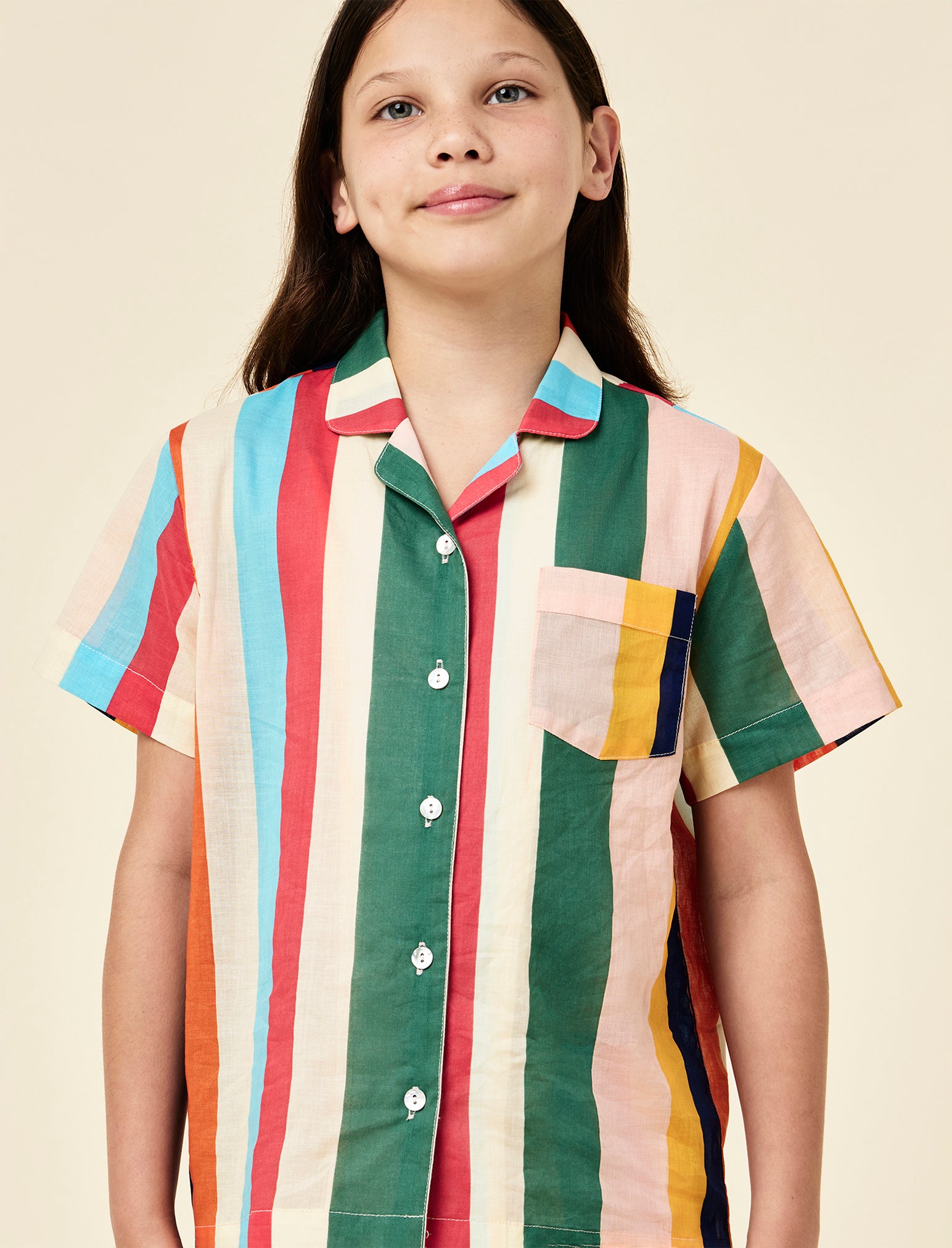 Kids Holiday Stripe Boxer PJ Set