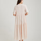 Ashley Textured Cotton Maxi Nightdress