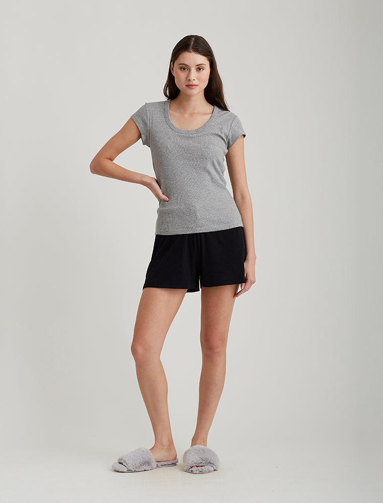 Milla Rib Shelf Bra Tee