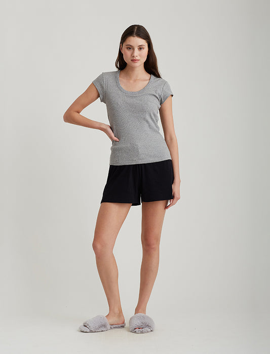 Milla Rib Shelf Bra Tee