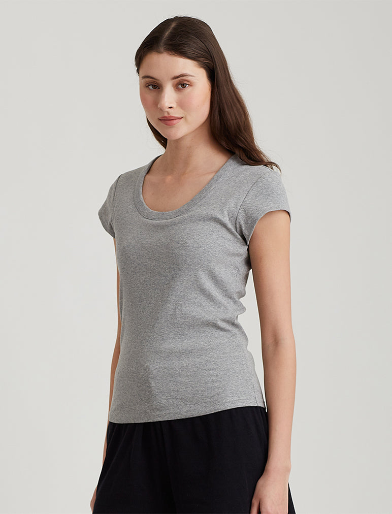 Milla Rib Shelf Bra Tee