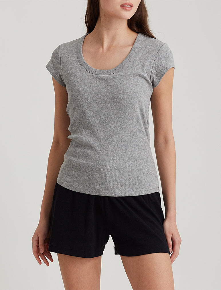 Milla Rib Shelf Bra Tee