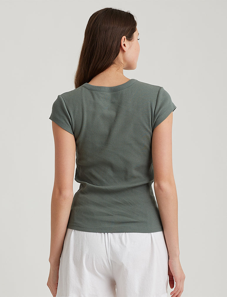 Milla Rib Shelf Bra Tee