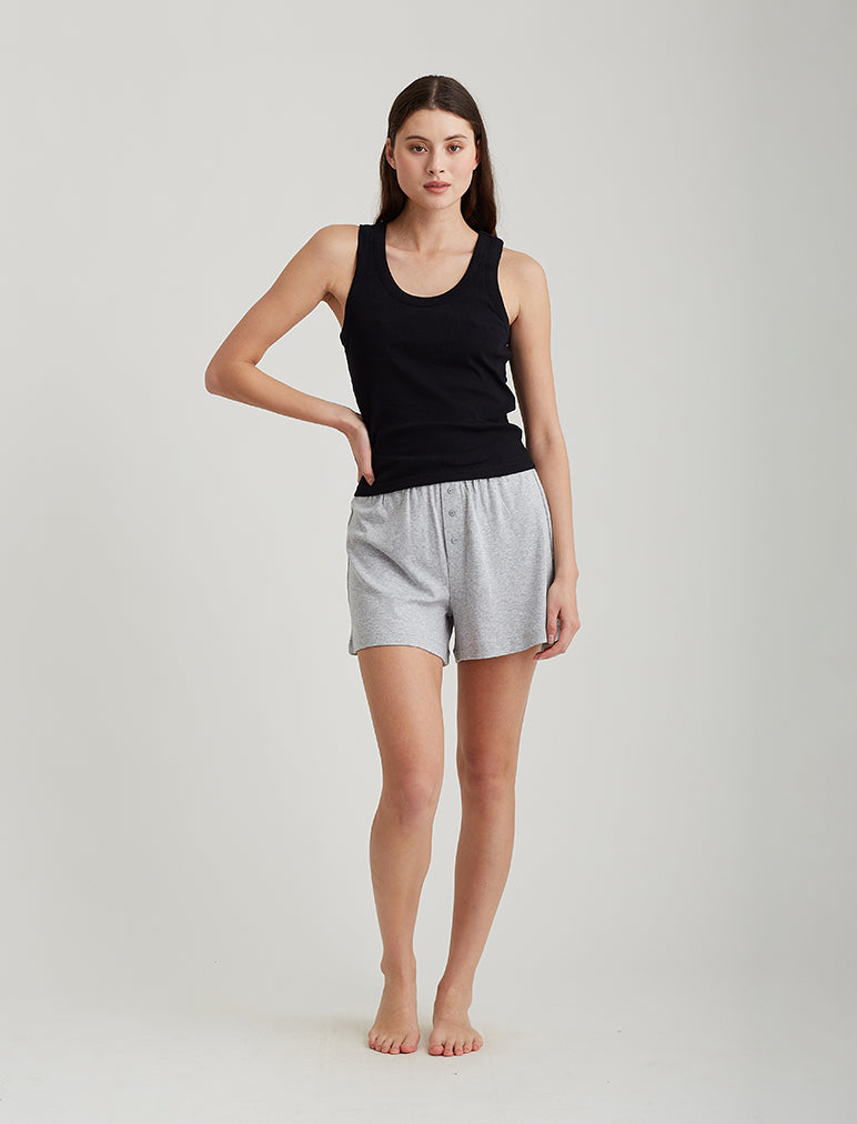 Milla Rib Shelf Bra Midi Tank