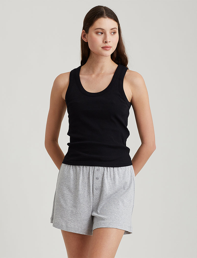 Milla Rib Shelf Bra Midi Tank