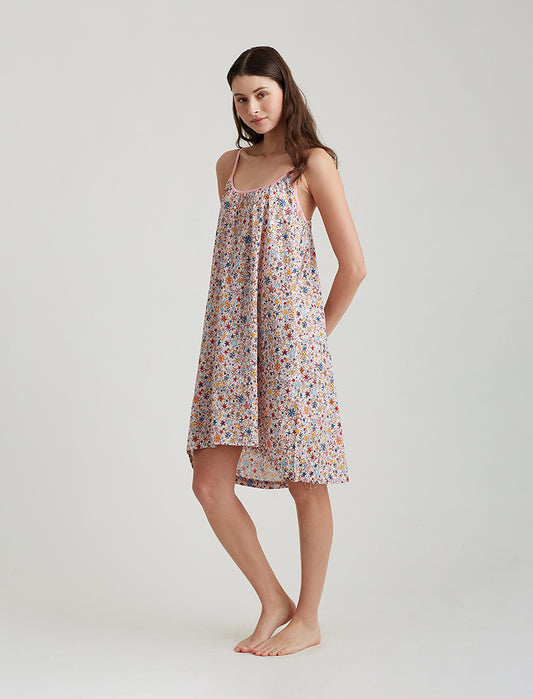 Christmas Stars Strappy Midi Nightie