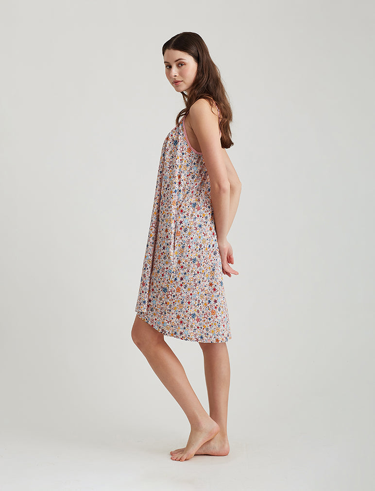 Christmas Stars Strappy Midi Nightie