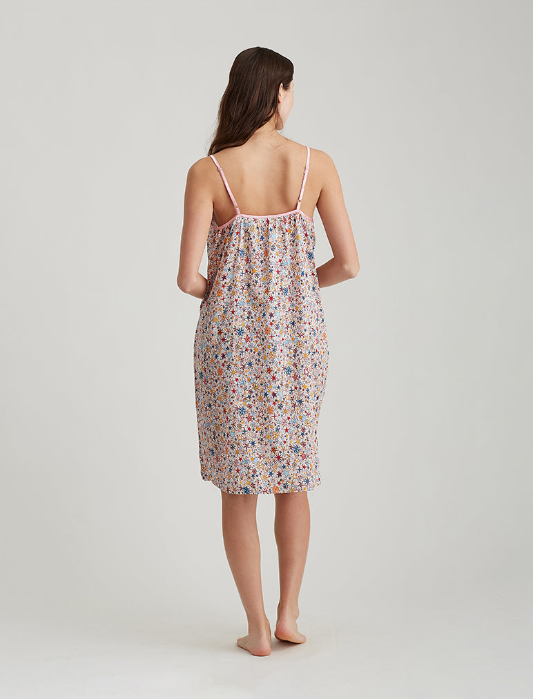 Christmas Stars Strappy Midi Nightie
