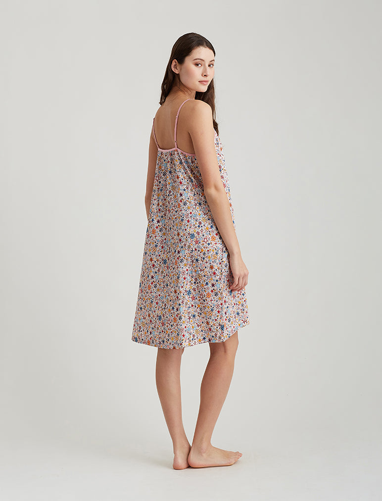 Christmas Stars Strappy Midi Nightie