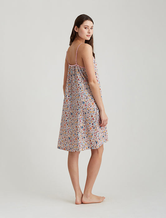 Christmas Stars Strappy Midi Nightie