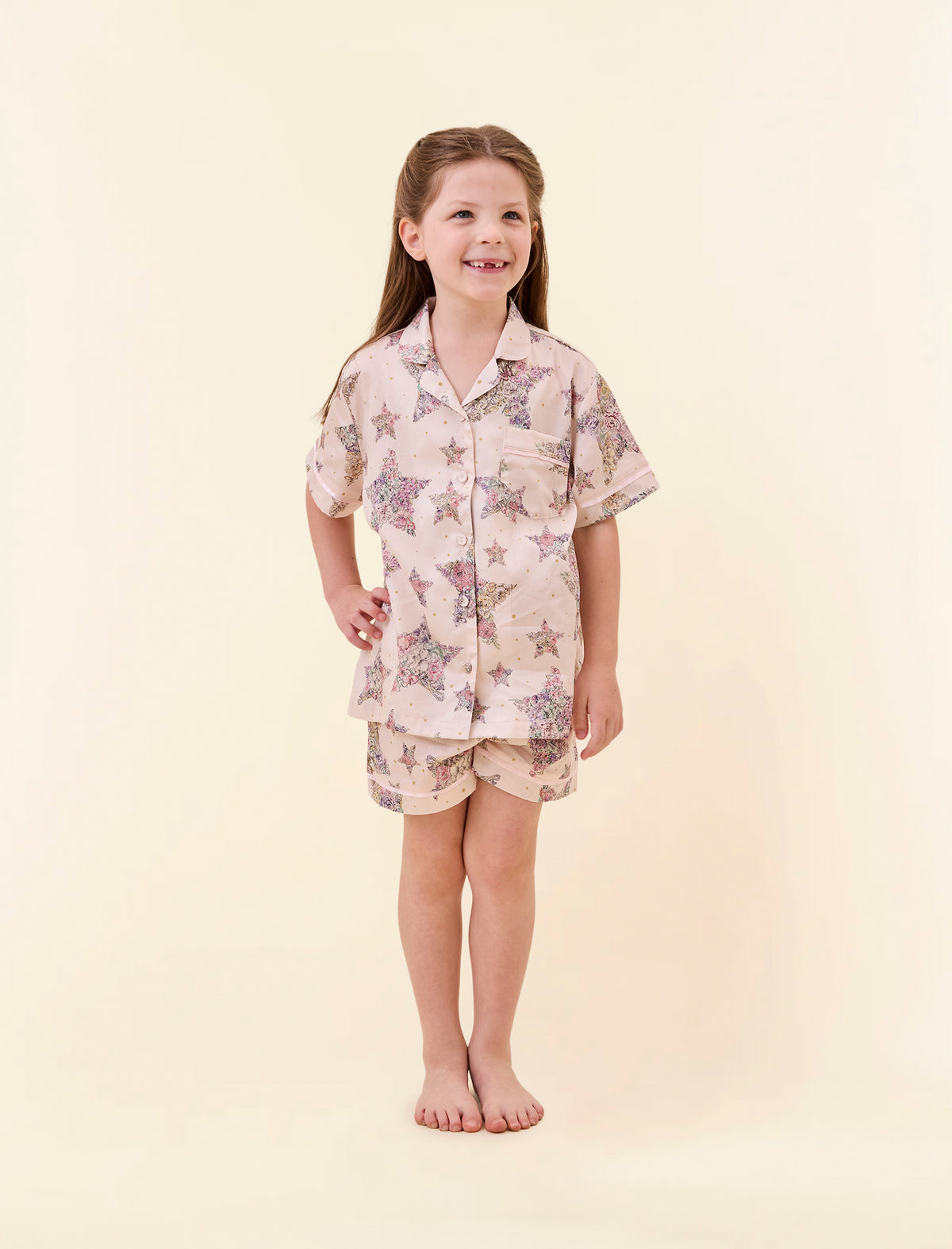 Kids Floral Star Boxer PJ Set