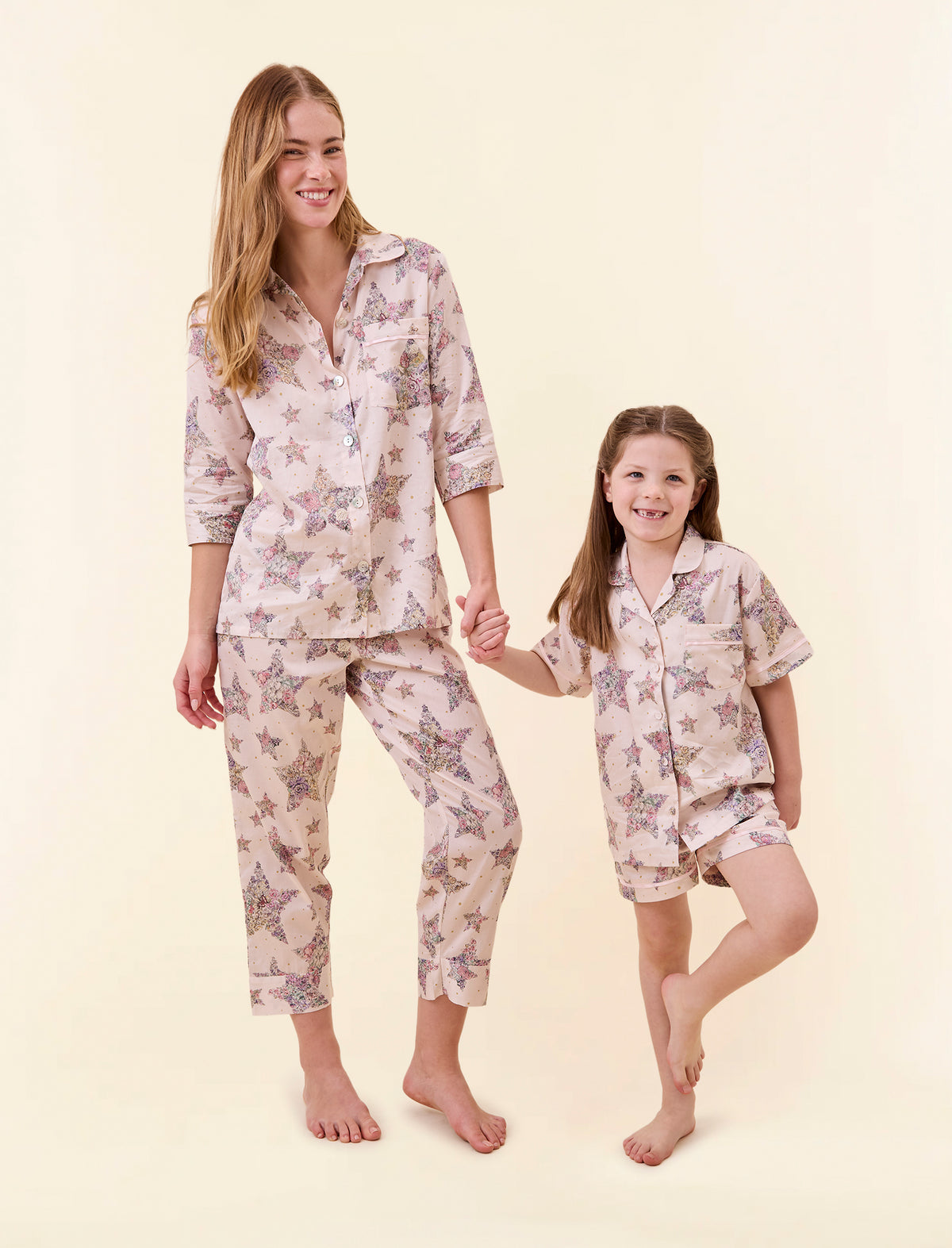Kids Floral Star Boxer PJ Set