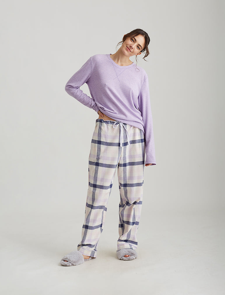 Organic Cotton Plaid Pant and Feather Soft Top