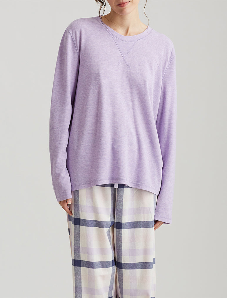 Organic Cotton Plaid Pant and Feather Soft Top