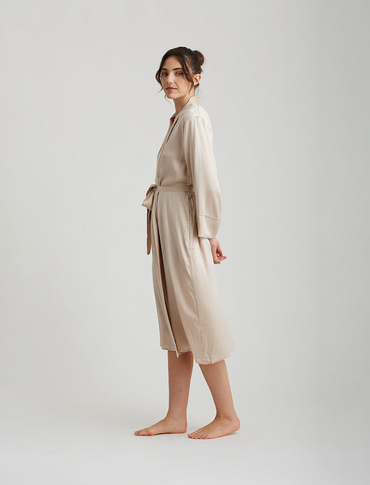 Audrey Silk Long Robe