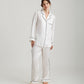 Sylvie Silk Piped Full Length PJ