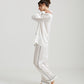 Sylvie Silk Piped Full Length PJ