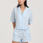 Luxe Blue Spot Boxer PJ Set