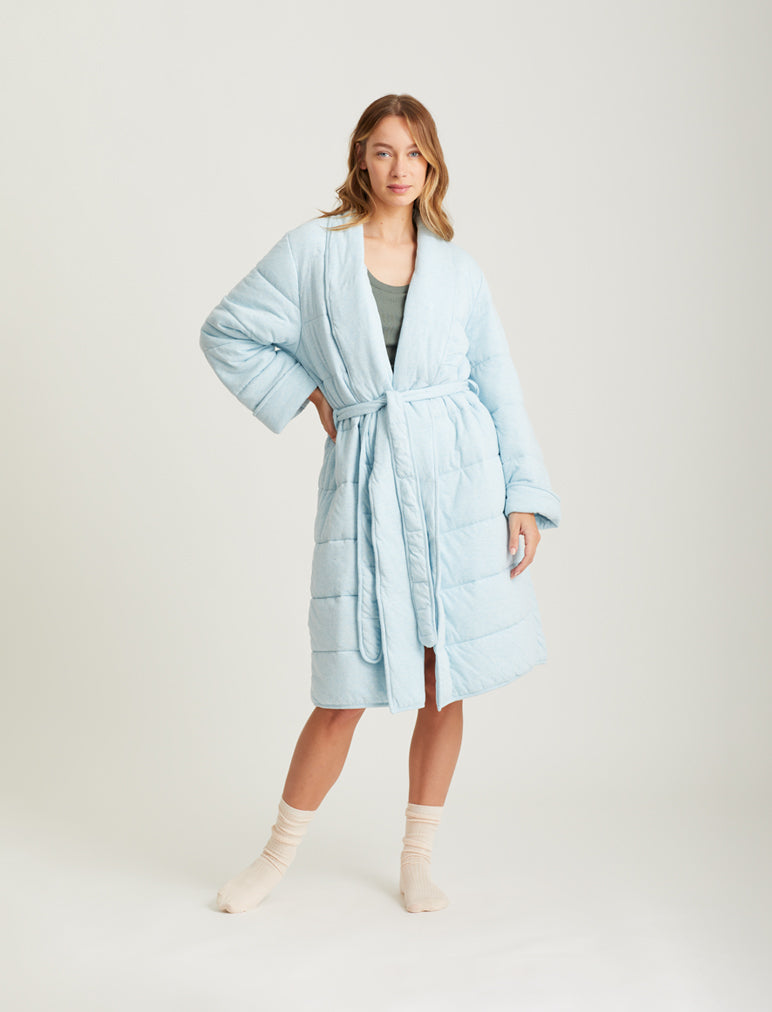 Puffer Cotton Midi Robe