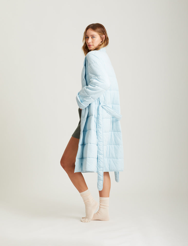 Puffer Cotton Midi Robe
