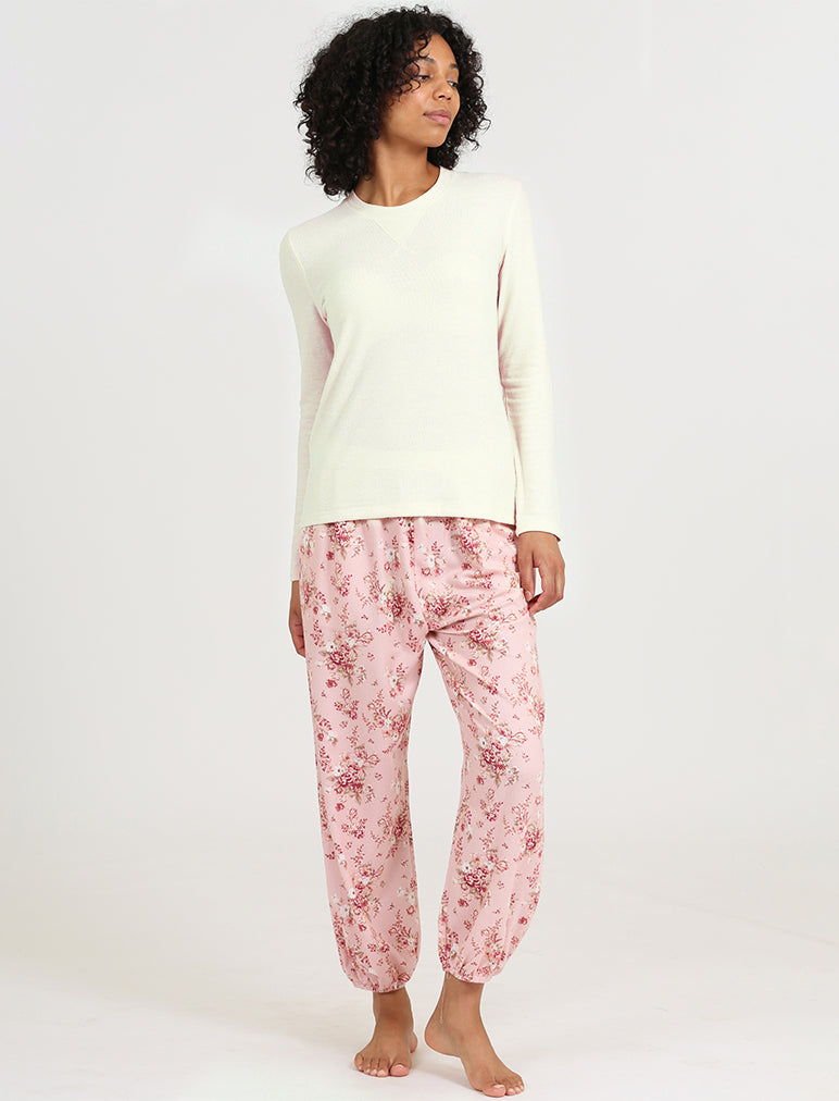 Papinelle Ombré Wide Leg Cotton Pajama Pants