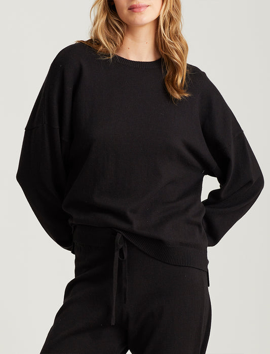 Cashmere Crew Neck Long Sleeve Top