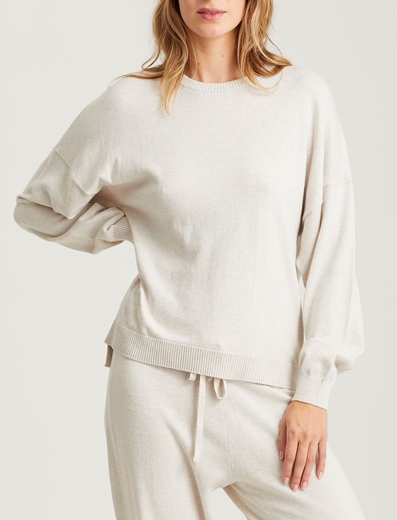 Cashmere Crew Neck Long Sleeve Top