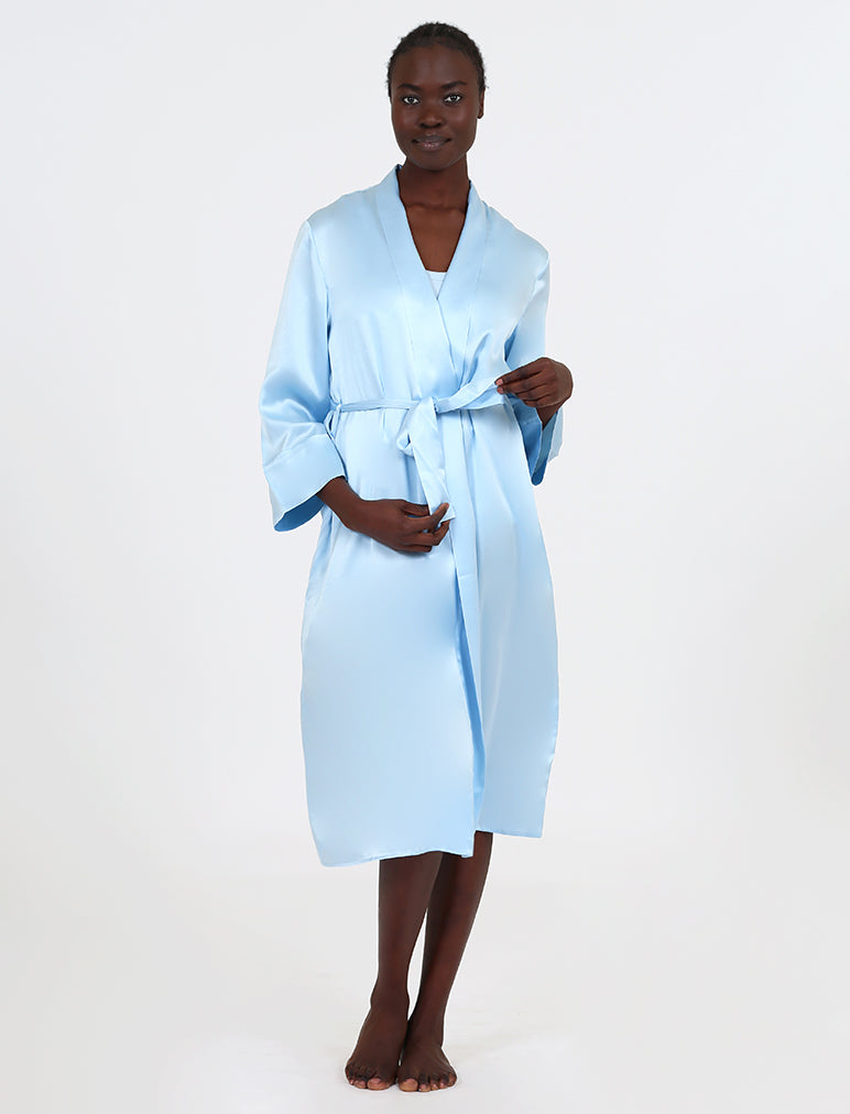 Audrey Silk Long Robe