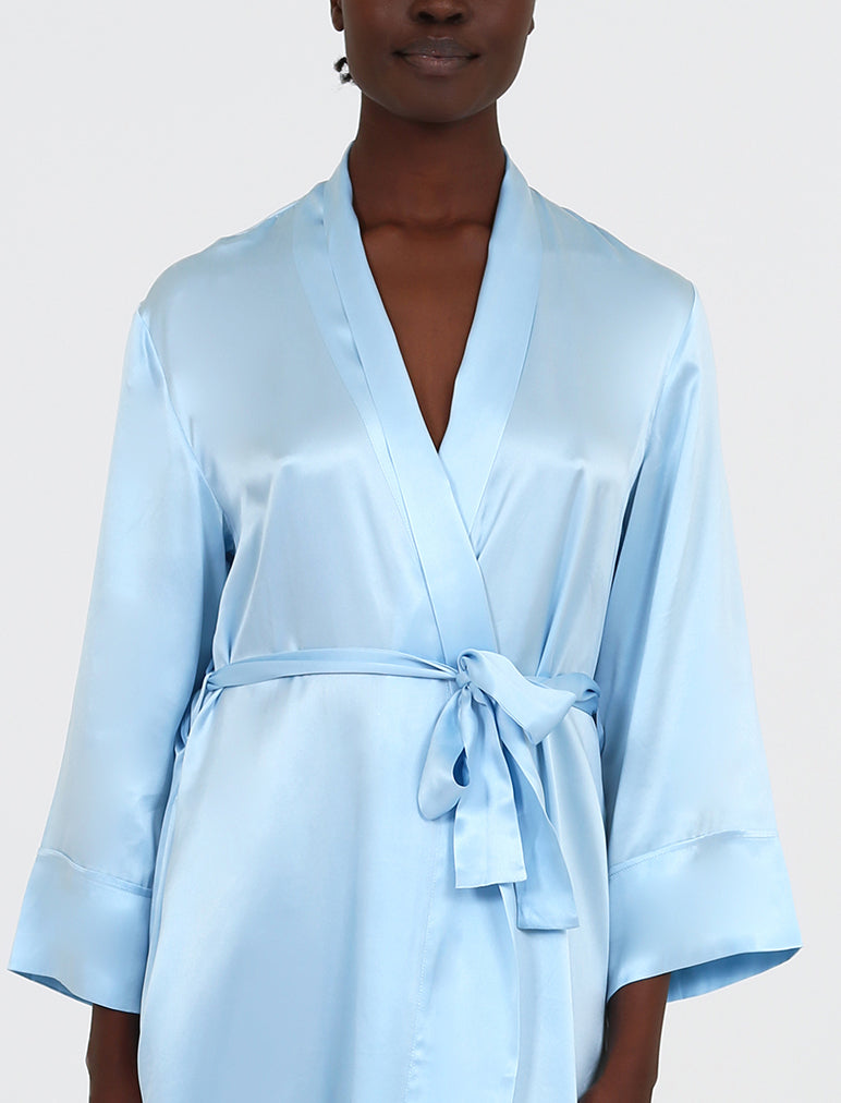 Audrey Silk Long Robe