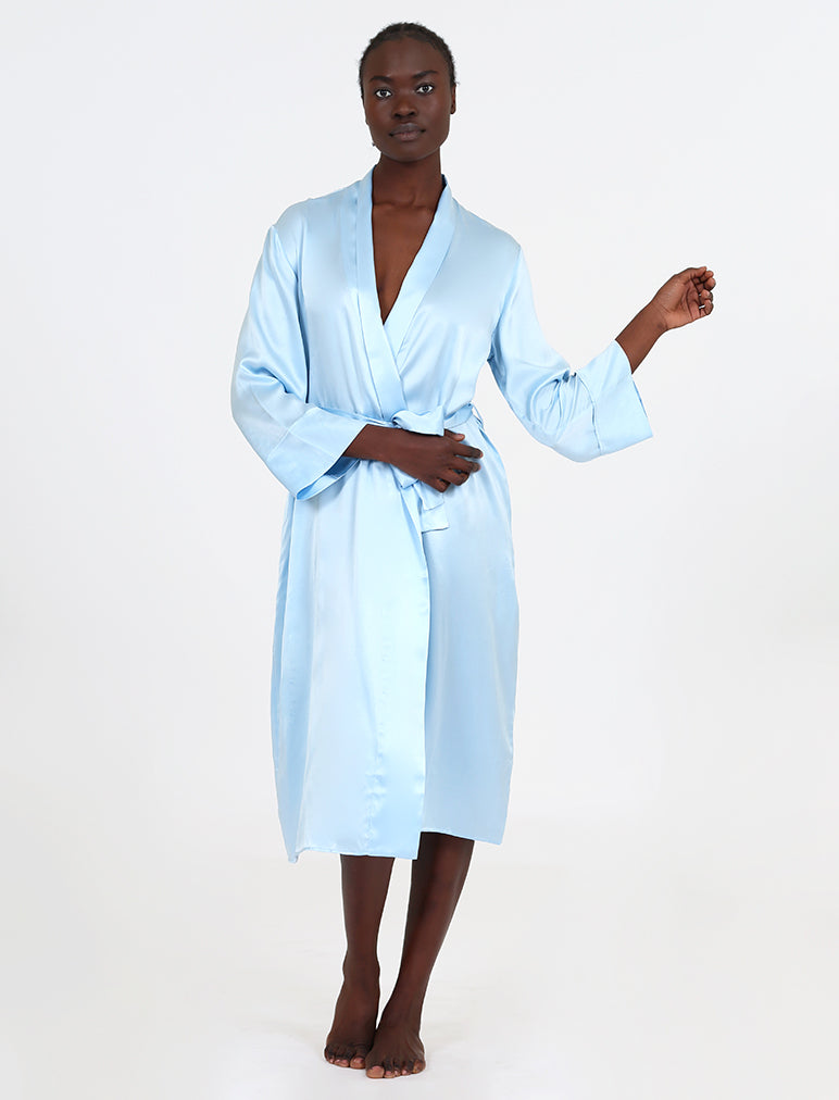 Audrey Silk Long Robe