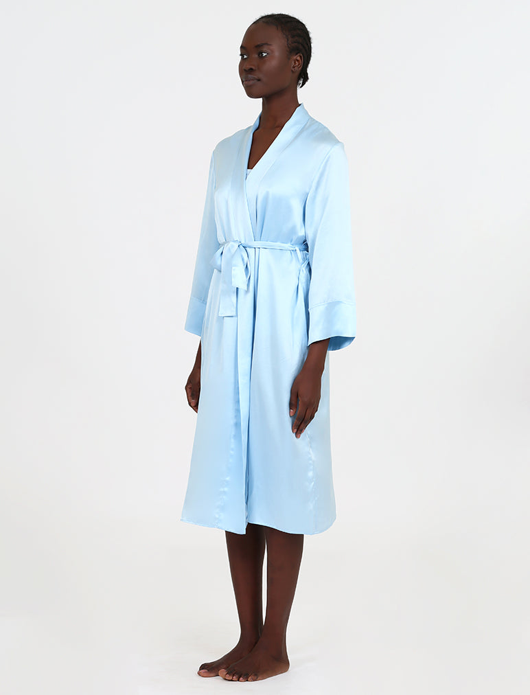 Audrey Silk Long Robe